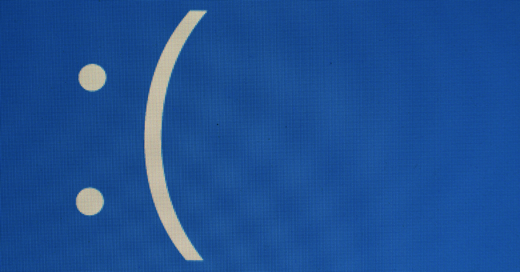 blue screen