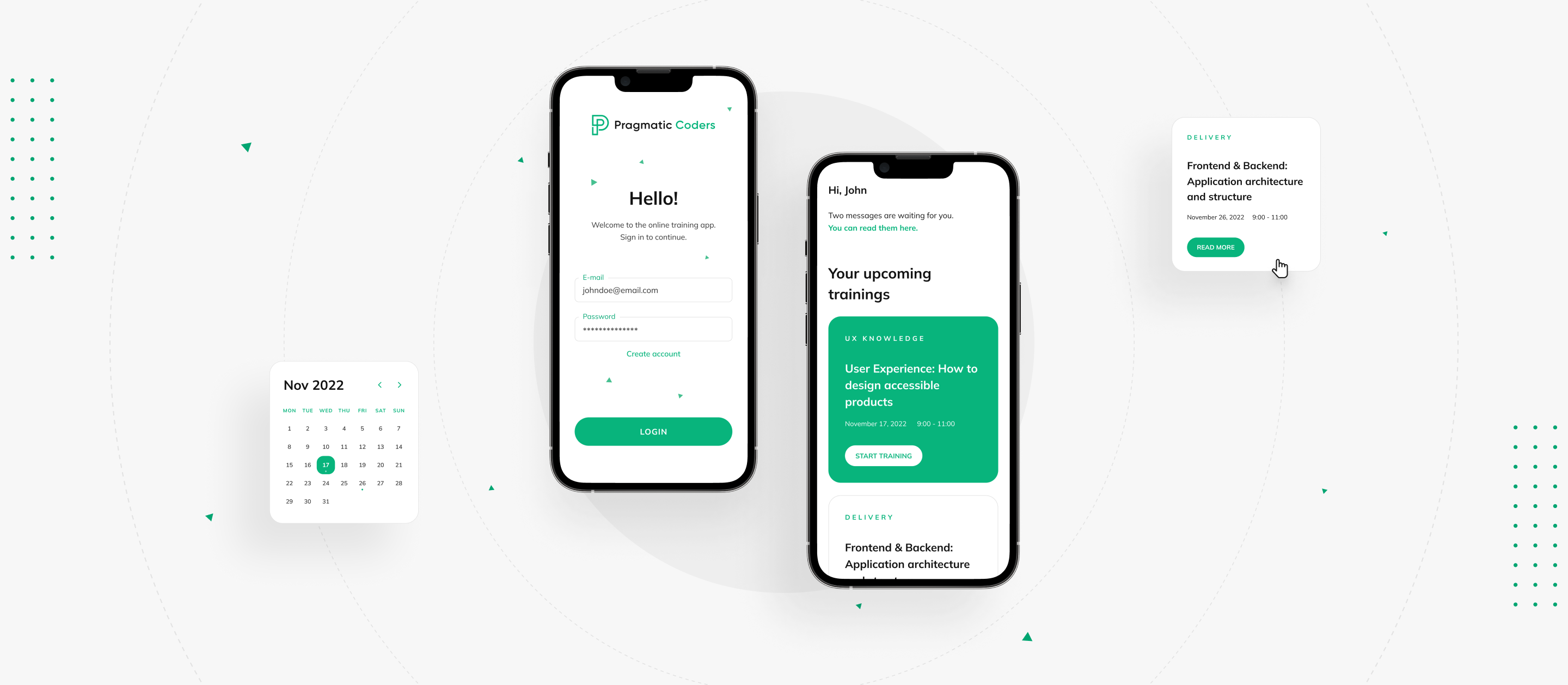 HR emploee traning system on mobile
